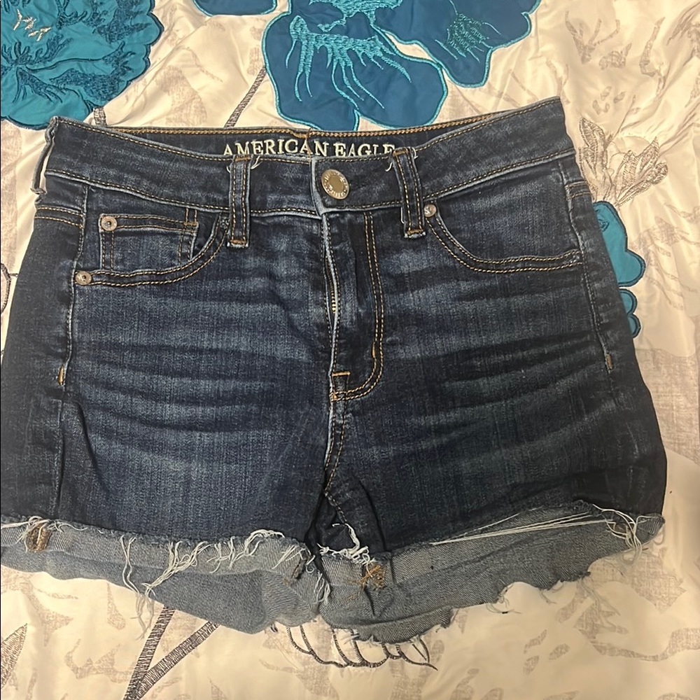 American Eagle Outfitters Women's Blue Denim Shorts